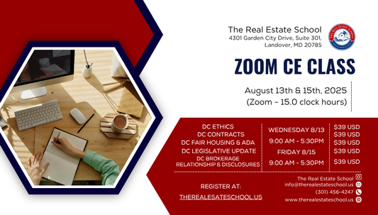 DISTRICT OF COLUMBIA- Continuing Education (CE) 15.0 Clock Hours
